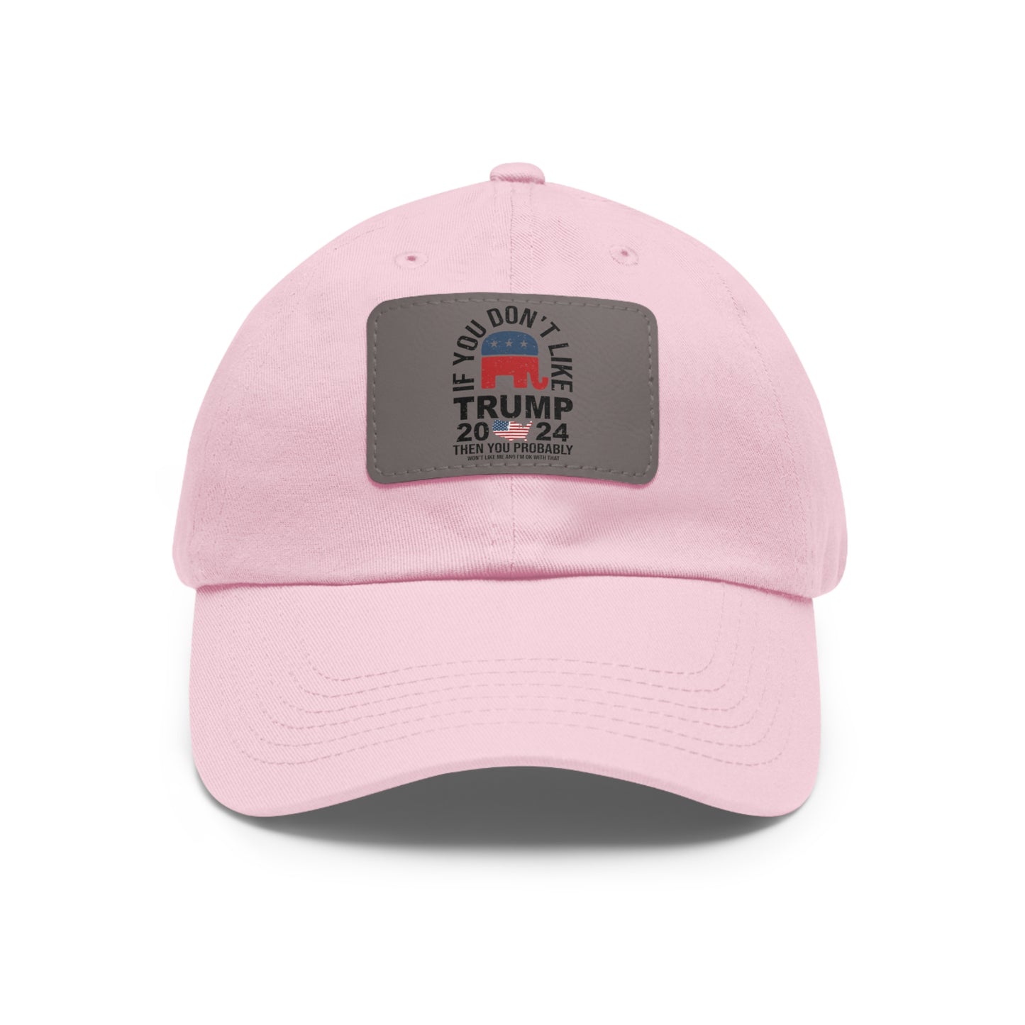 Dad Hat with Leather Patch (Rectangle)